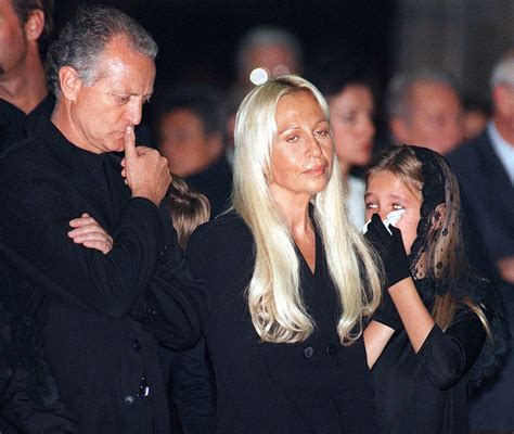 morte di santo versace|donatella versace and daughter.